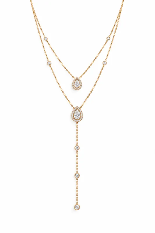 Collier double poire