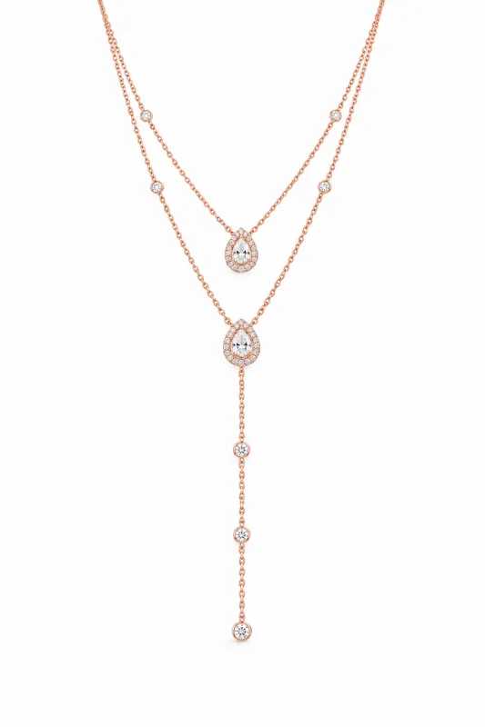 Collier double poire