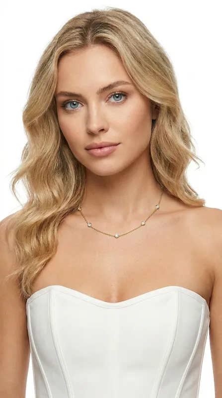 Collier Rivka porté